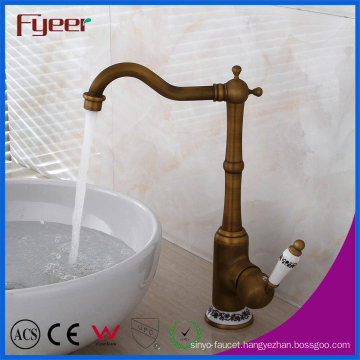 New Brass Antique Basin Faucet Bathroom Counter Water Mixer Tap